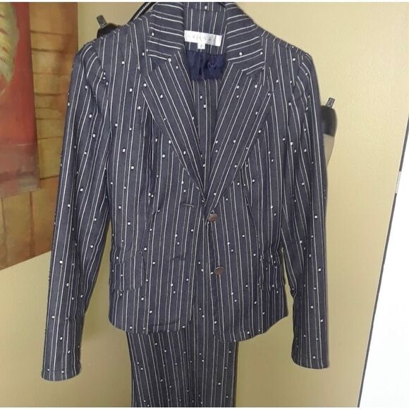 Versai Dark Blue Pant suit - Picture 5 of 10